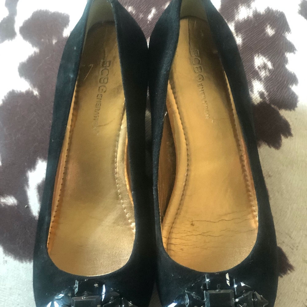 Bcbgeneration Black Suede Wedge - image 3